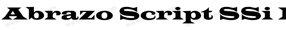Abrazo Script SSi Normal字体转换
